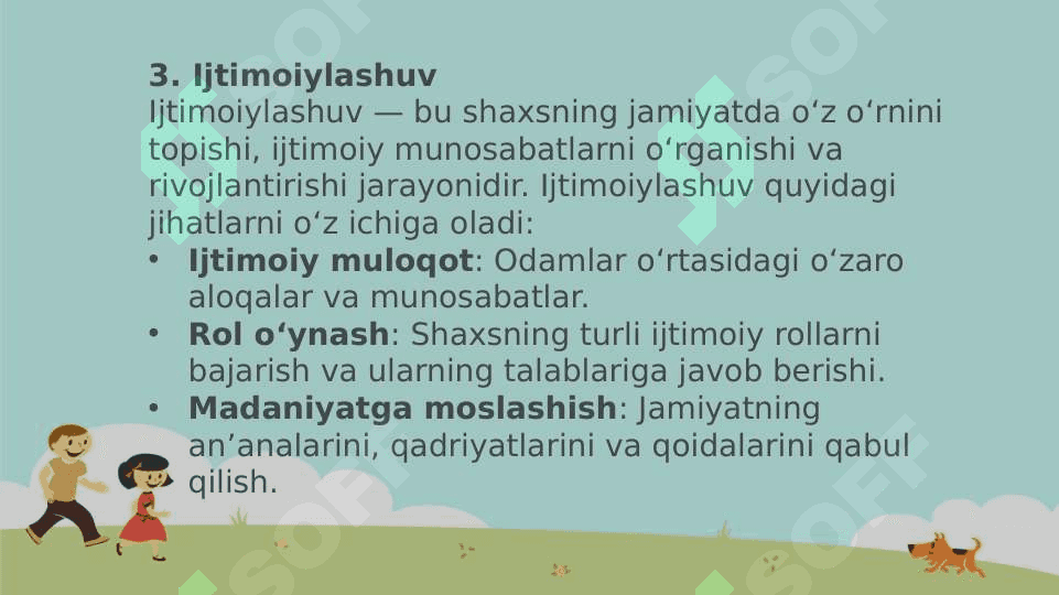 Shaxsning rivojlanishi, tarbiyasi va ijtimoiylashuvi 5
