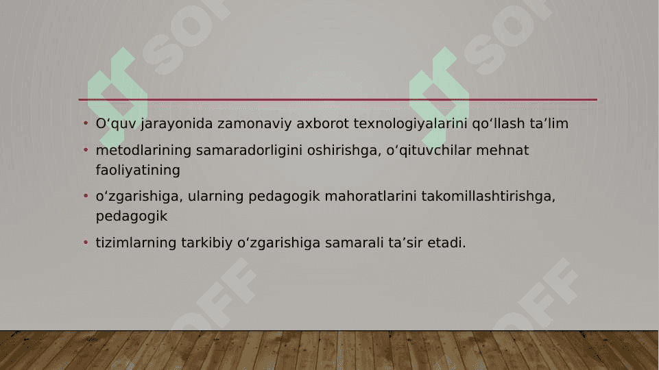 O’QITUVCHI FAOLIYATIDA KOMPYUTER TEXNOLOGIYALARIDAN FOYDALANISH 2