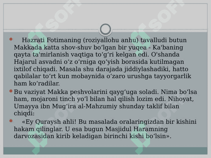 payg'ambarimizning qizlari 3