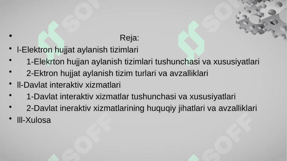 Elektron hujjat aylanish tizimlari va davlat interaktiv  xizmatlari 2
