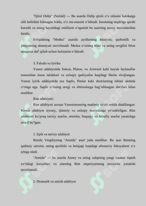Antik davr adabiyoti 2