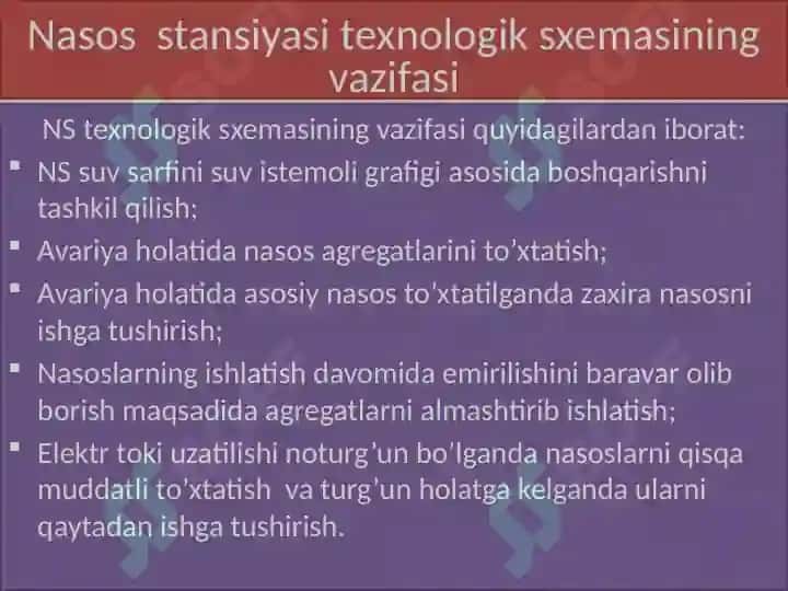 Nasos agregatlarini ta'mirlashga qabul qilish texnologiyasi 2