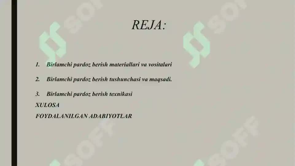 Doimiy plombalarga birlamchi pardoz berish 2