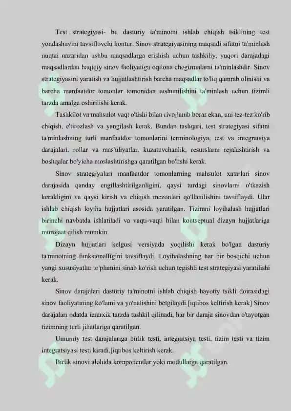 TEST STRATEGIYALARI 2