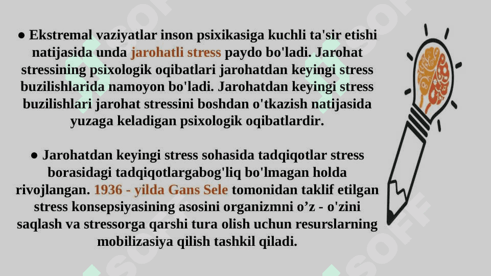 Jarohat stressiga nisbatan reaksiyaning kechikish holatlari 3
