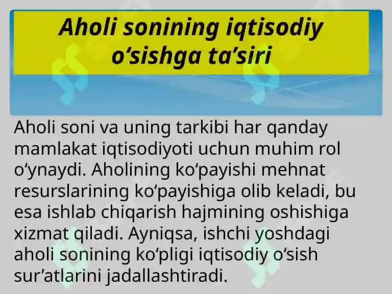 Aholi sonining iqtisodiy o‘sishga ta’siri 3