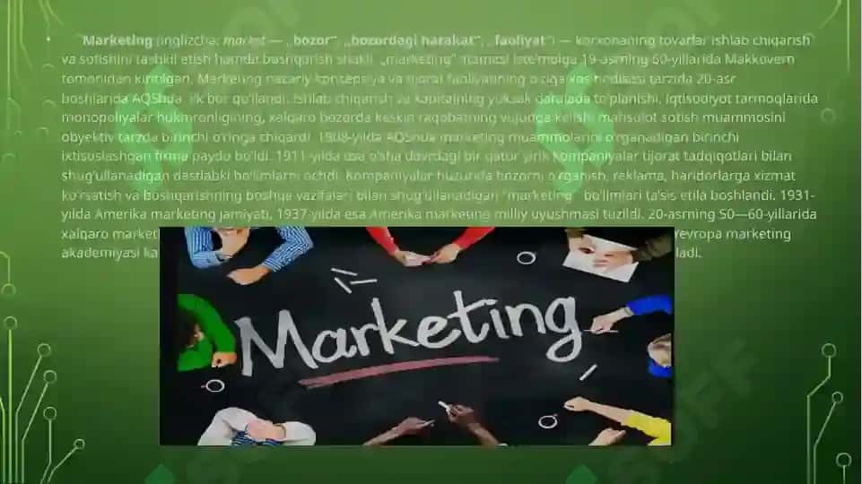 Marketing tahlili usullari 3