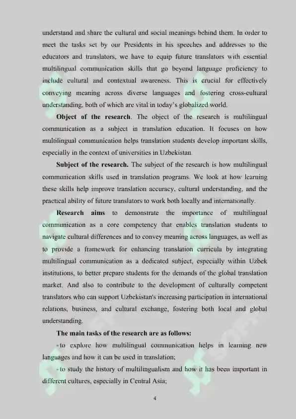 Multilingual communication as the most important subject for the students of translation faculties 4