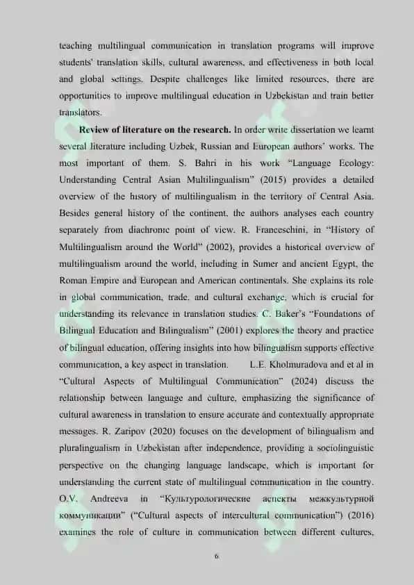 Multilingual communication as the most important subject for the students of translation faculties 6