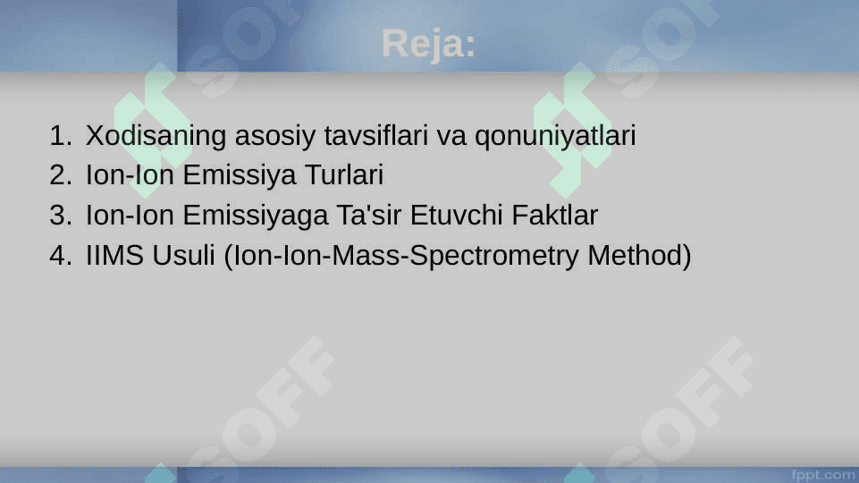 Xodisaning asosiy tavsiflari va qonuniyatlari 2