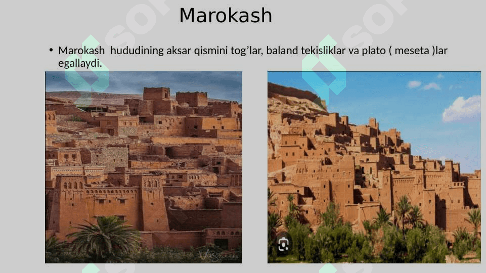 Marokash davlatining iqtisodiyoti va iqtisodiy siyosati pptx 3