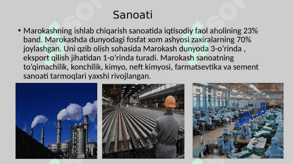Marokash davlatining iqtisodiyoti va iqtisodiy siyosati pptx 7