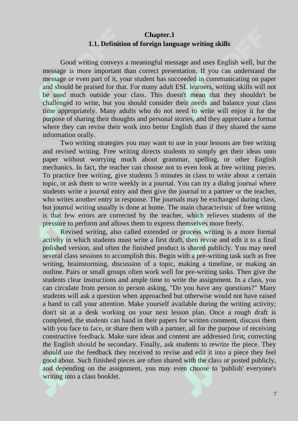 Introduction using Technology to Enhance Foreign Language Writing Instruction in Middle School. 7