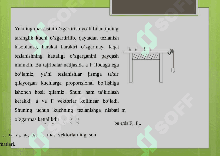 Dinamika qonunlarining tadbiqi 5