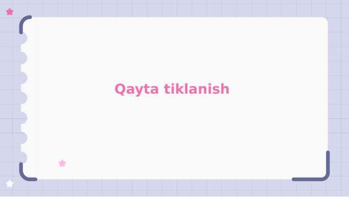 Qayta tiklanish 1