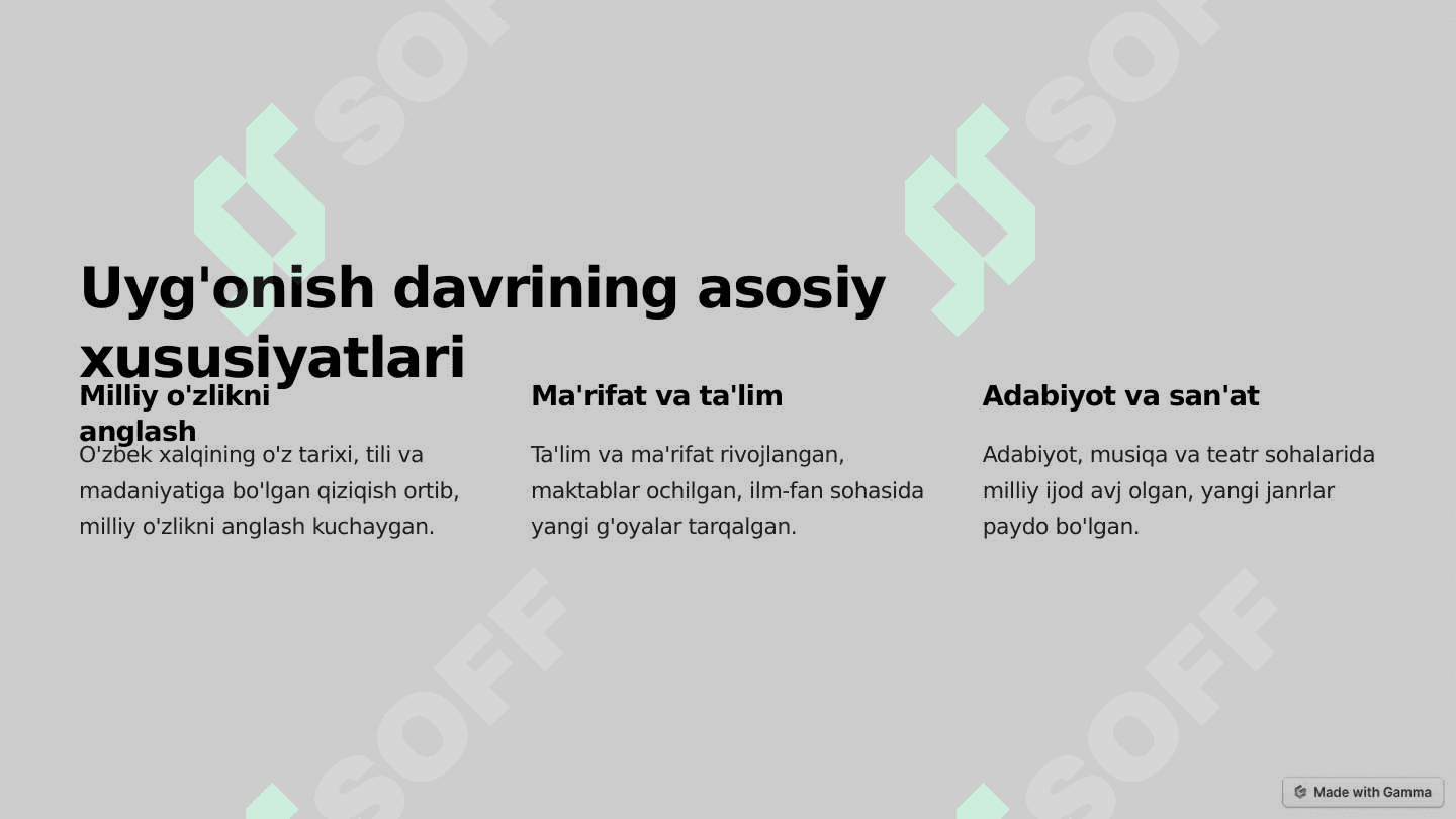 XIX- XX asrlarda O'zbekistonda Madaniy uyg'onish davri 2
