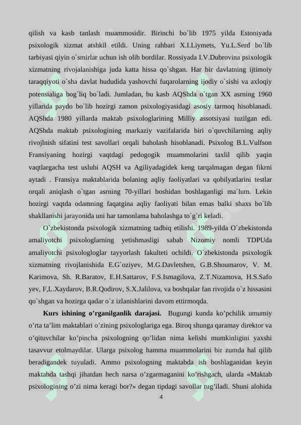 “TA’LIM MUASSASIDA PSIXOLOGNING TARG’IBOT-TASHVIQOT FAOLIYATINI YOʻLGA QOʻYISH 4