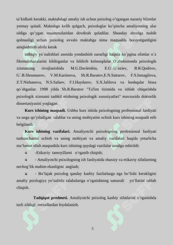 “TA’LIM MUASSASIDA PSIXOLOGNING TARG’IBOT-TASHVIQOT FAOLIYATINI YOʻLGA QOʻYISH 5