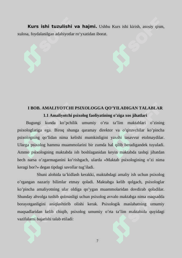 “TA’LIM MUASSASIDA PSIXOLOGNING TARG’IBOT-TASHVIQOT FAOLIYATINI YOʻLGA QOʻYISH 7