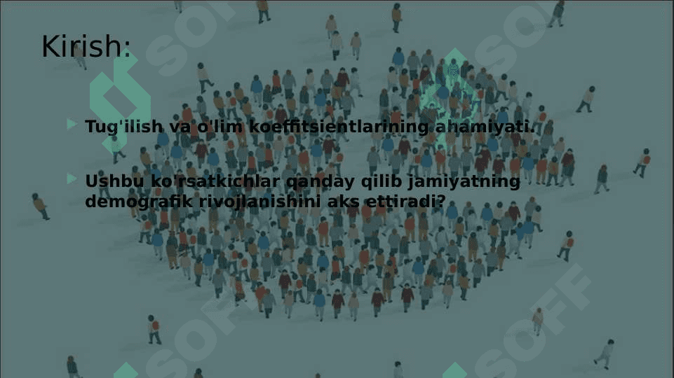 Afrika, Avstraliya va okeaniya demografiyasi, taqdimot 2