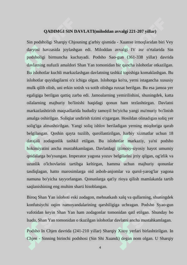 Qadimgi xitoyda Sin va Xan sulolasi hukumronligi davri hukmronligi 3