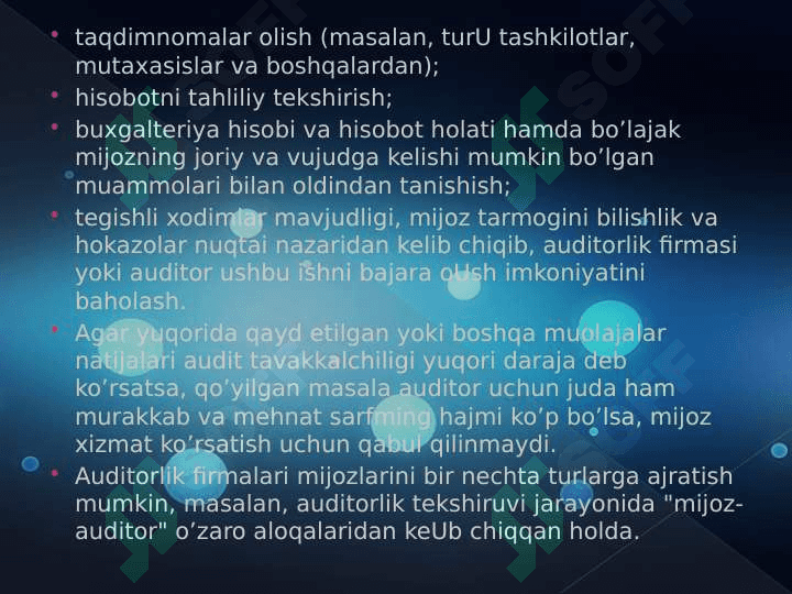 Auditorlik tekshiruvida muhimlik va risk 4