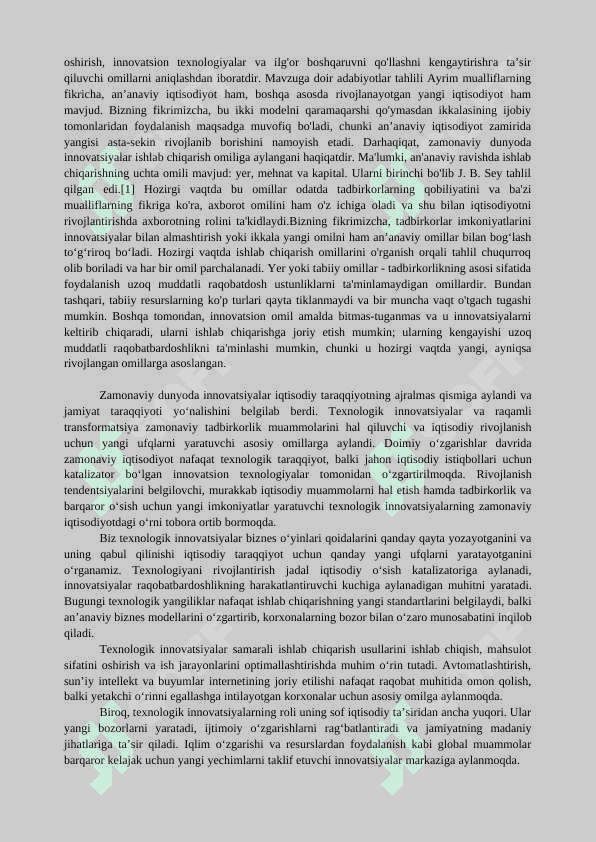 INNVATSION IQTISODIYOTDA MUAMMOLAR VA ULARNI HAL ETISH YO’LLLARI 3