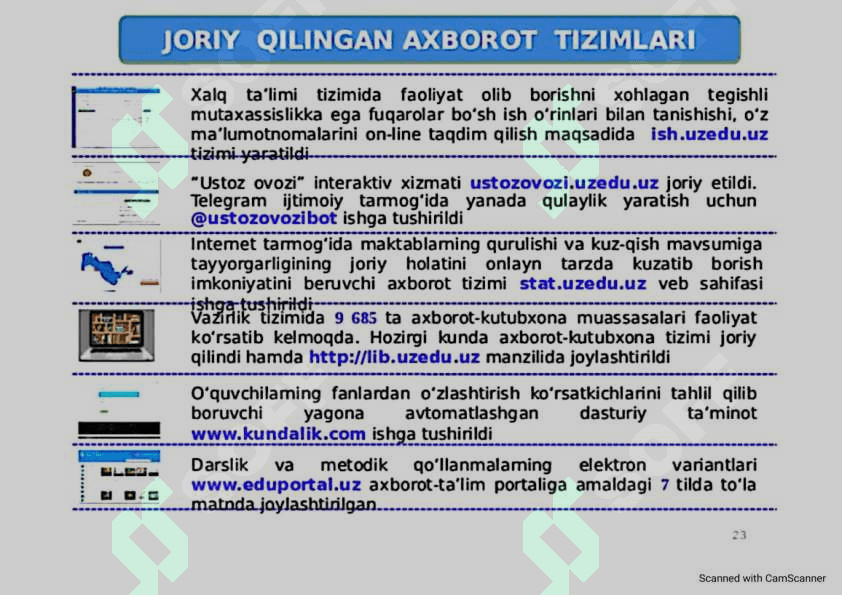 iSpring studio, Hot potatoes, My test X dasturlarida pedagogik didakti 6