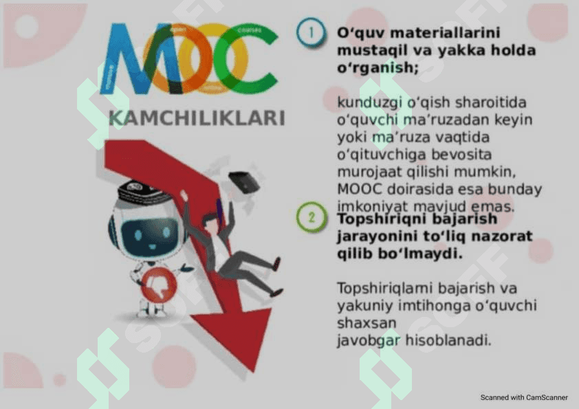 MOOC ommaviy ochiq kurslarning asosiy imkoniyatlar 5