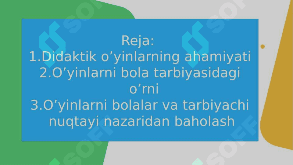 O‘yin texnologiyasi va uning vazifalari 2
