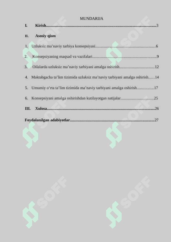 O‘zbekiston Respublikasida uzluksiz ma’naviy tarbiyani amalga oshirishning me’yoriy-huquqiy hujjatlari 2