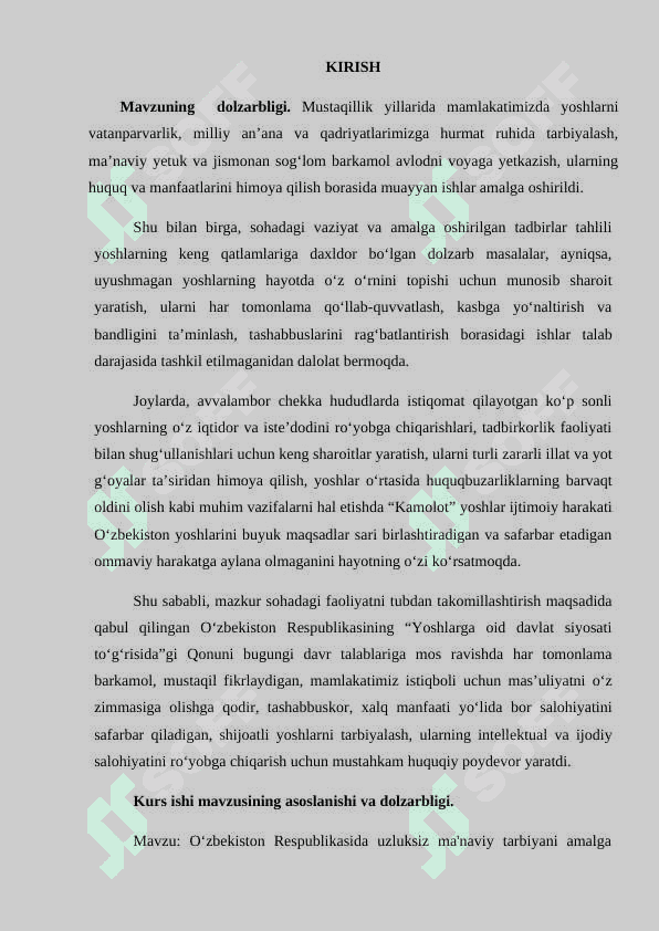 O‘zbekiston Respublikasida uzluksiz ma’naviy tarbiyani amalga oshirishning me’yoriy-huquqiy hujjatlari 3