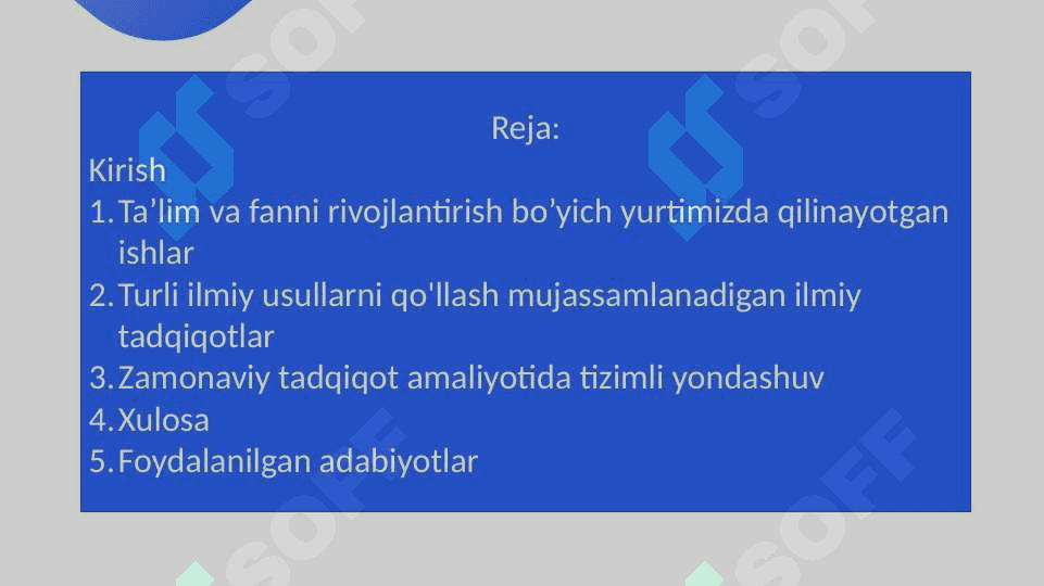 Oqilanolik va ilmiy tadqiqot metadologiyasi uyg'unligi 2