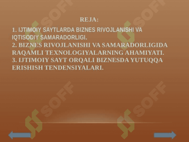 IJTIMOIY SAYTLARDA BIZNES RIVOJLANISHI VA IQTISODIY SAMARADORLIGI 3
