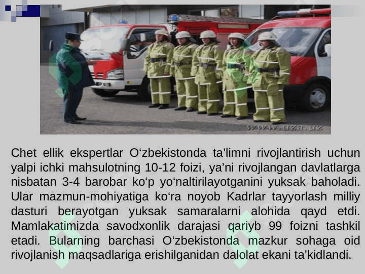 HAYOT FAOLIYAT XAVFSIZLIGINI TA'MINLASHGA OID XALQARO TAJRIBA VA IZLANISHLAR TAHLILI 2