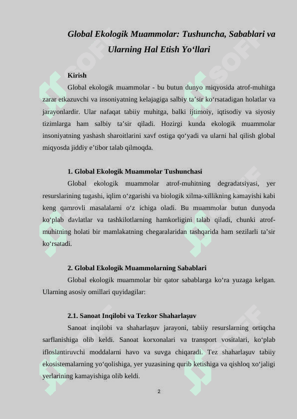 Global Ekologik Muammolar Tushuncha, Sabablari va Ularning Hal Etish Yo‘llari.docx 2