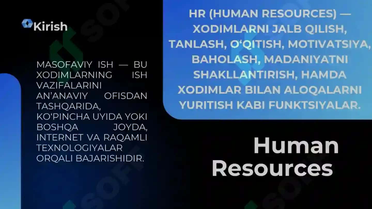 Inson resurslarini boshqarish fanidan mustaqil ish 2