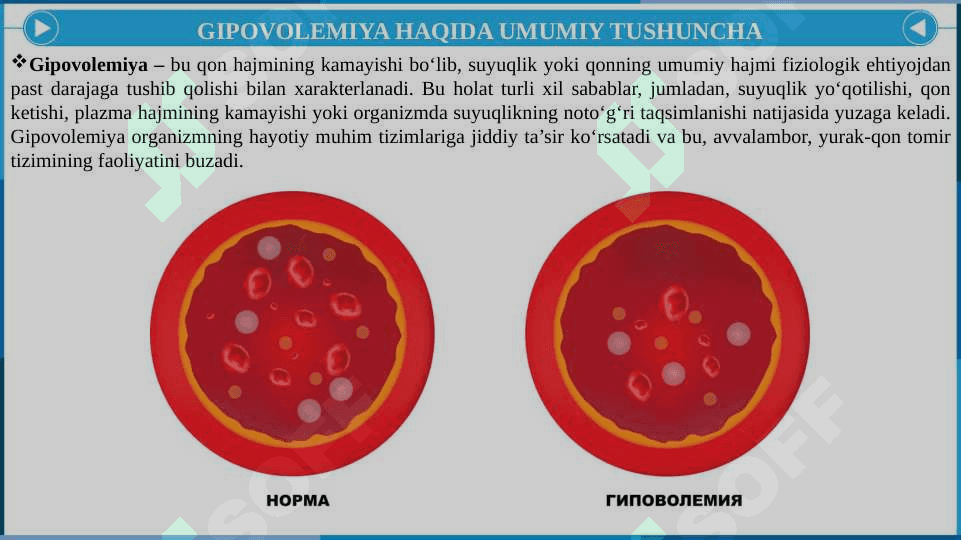 Gipovolemiyalarda qon aylanishining o‘zgarishlari 4