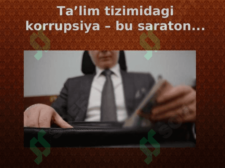 Ta'lim sohasida korrupsiyani oldini olishning choralari 2