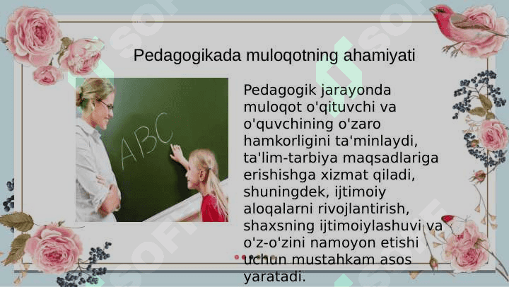 Pedagogik faoliyatda muloqot 4