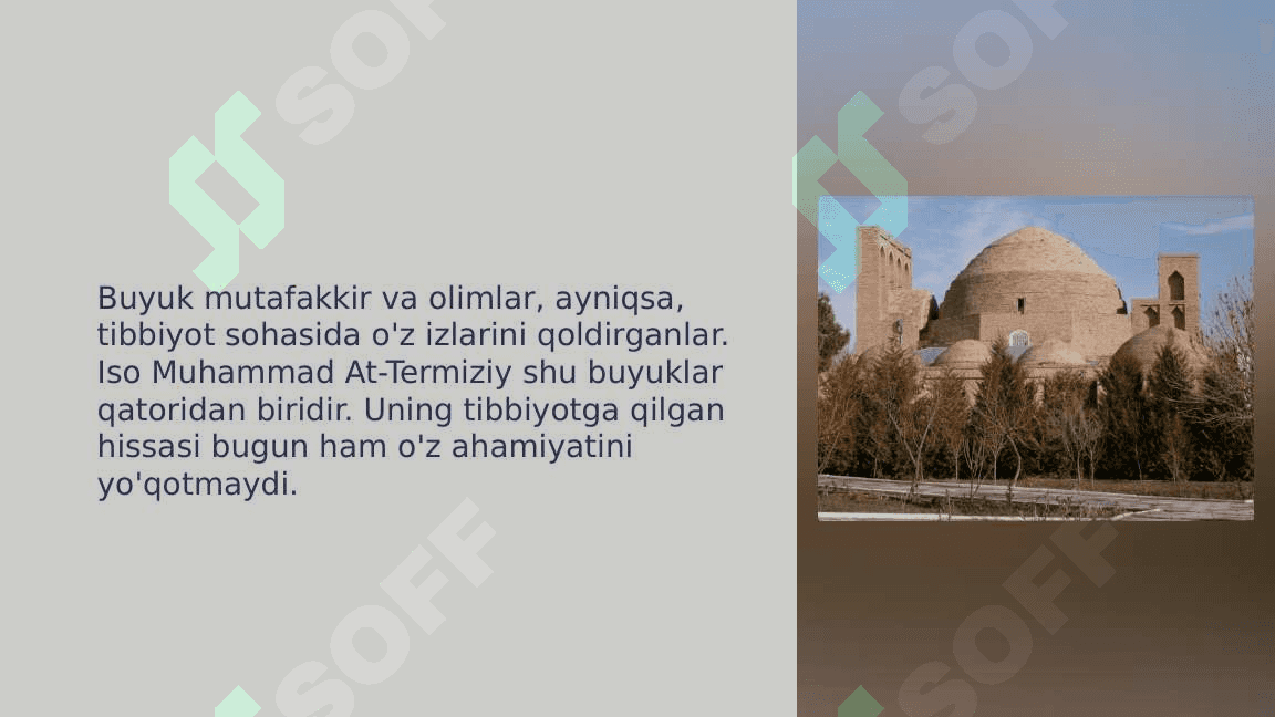 Iso Muhammad At-Termiziy ijodi.Sharqning buyuk allomalari tibbiyot haqida_3 2