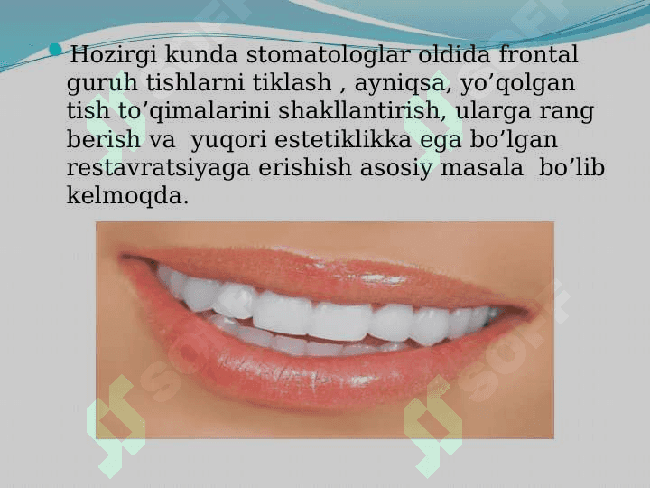 Plombalashning "Sendvich" usullari 2