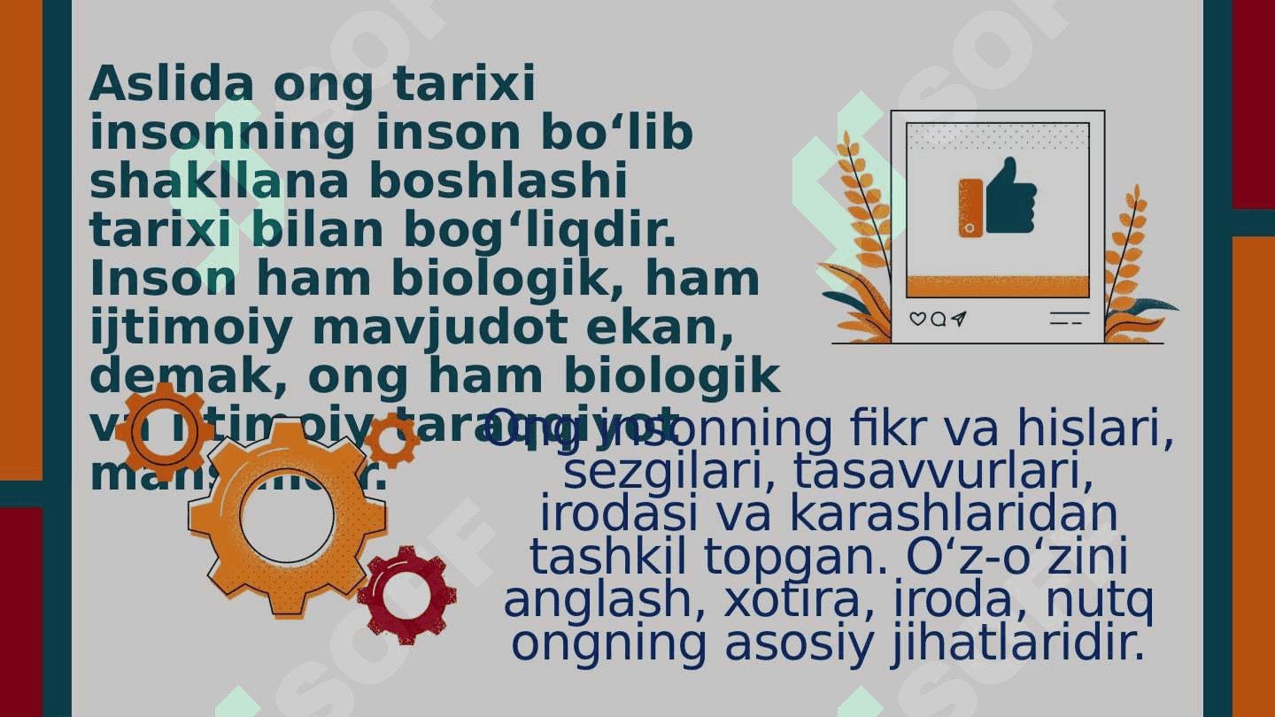 ONG HAQIDA TUSHUNCHA VA UNING HOSSALARI 8