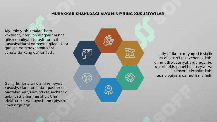 Mavzu:Alyuminiy, Galliy, Indiy birikmalari va xossalari 3