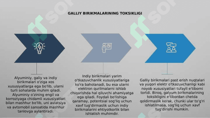 Mavzu:Alyuminiy, Galliy, Indiy birikmalari va xossalari 8