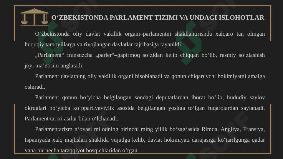 O‘zbekistonda parlament islohotlari 3