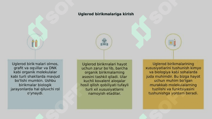 Uglerod birikmalari va xossalari 2