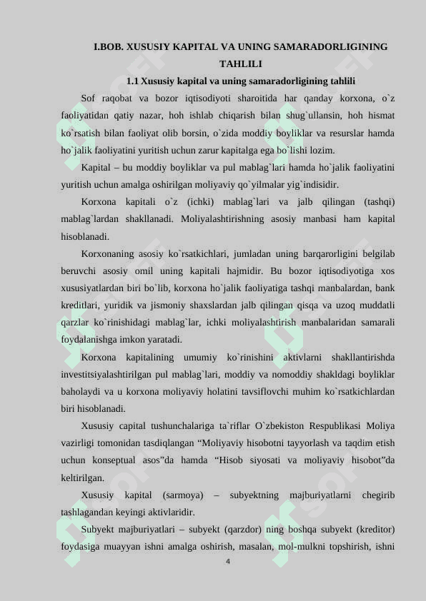 XUSUSIY KAPITAL VA UNING SAMARADORLIGINING TAHLILI 4
