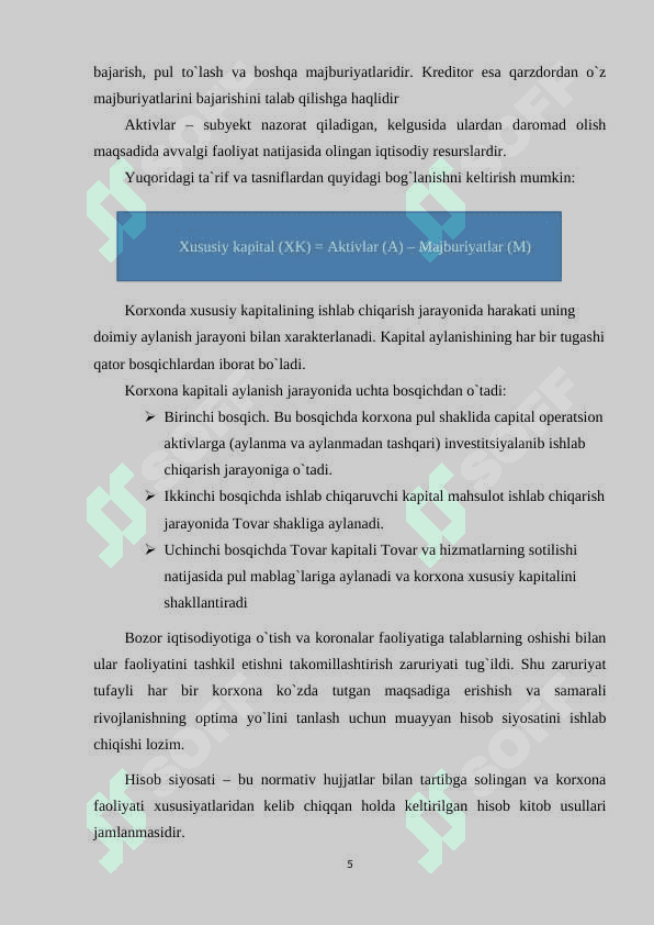 XUSUSIY KAPITAL VA UNING SAMARADORLIGINING TAHLILI 5