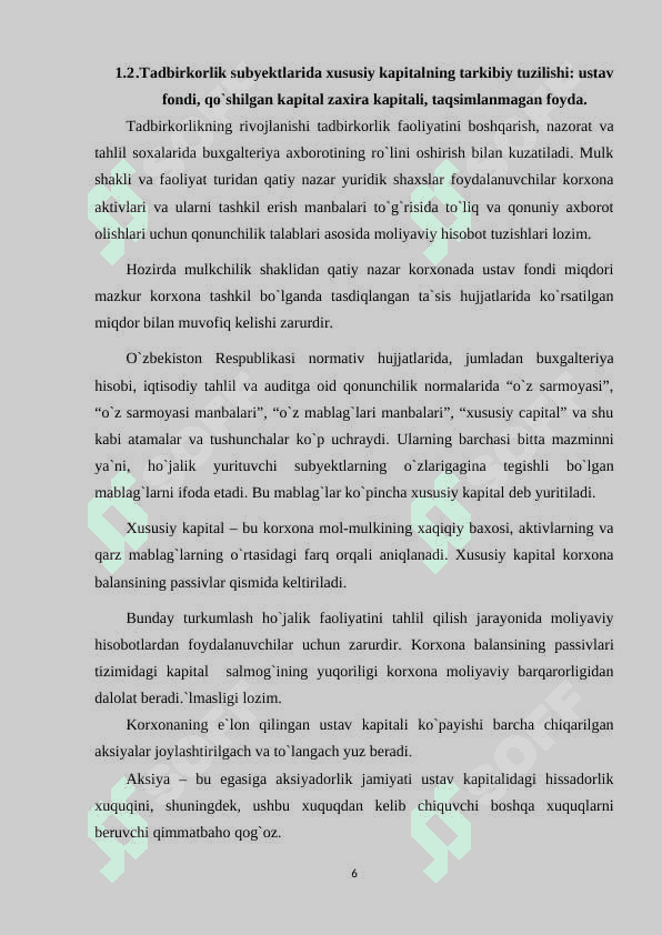 XUSUSIY KAPITAL VA UNING SAMARADORLIGINING TAHLILI 6